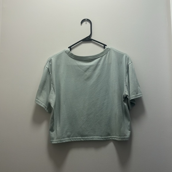 Trendy Teal Lose Crop Top – Perfect for Any Occasion! - Picture 2 of 2
